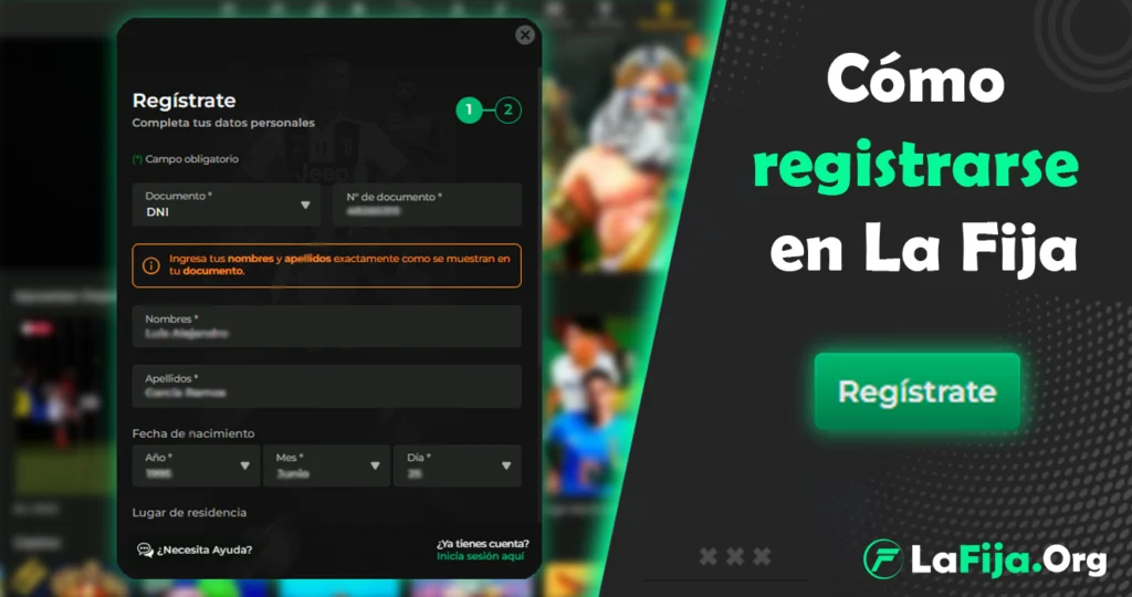 Cómo registrarse en La Fija